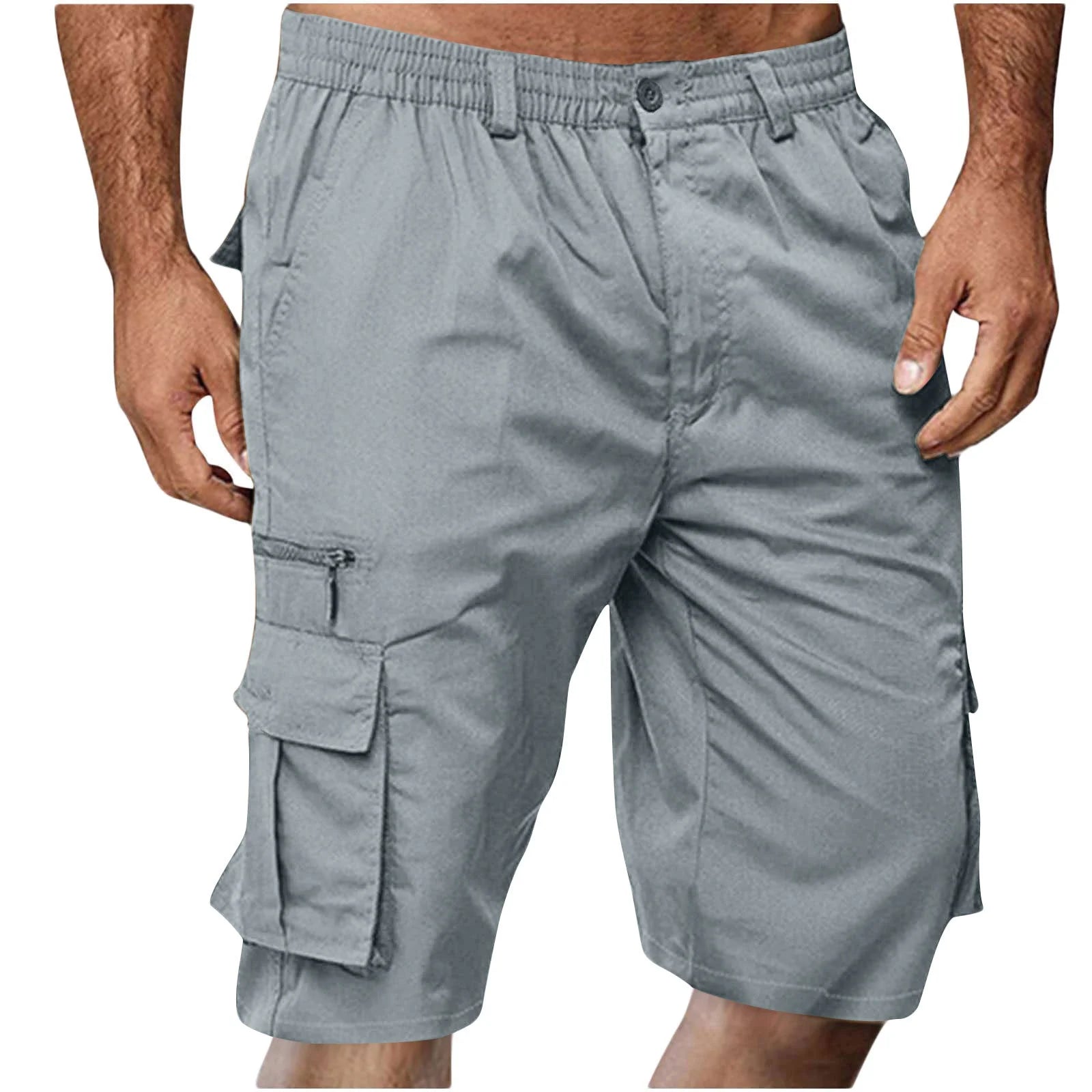 Men's Cargo Shorts Elastic