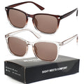 ROCK TAKIN 2-Pack Square Frame Sunglasses